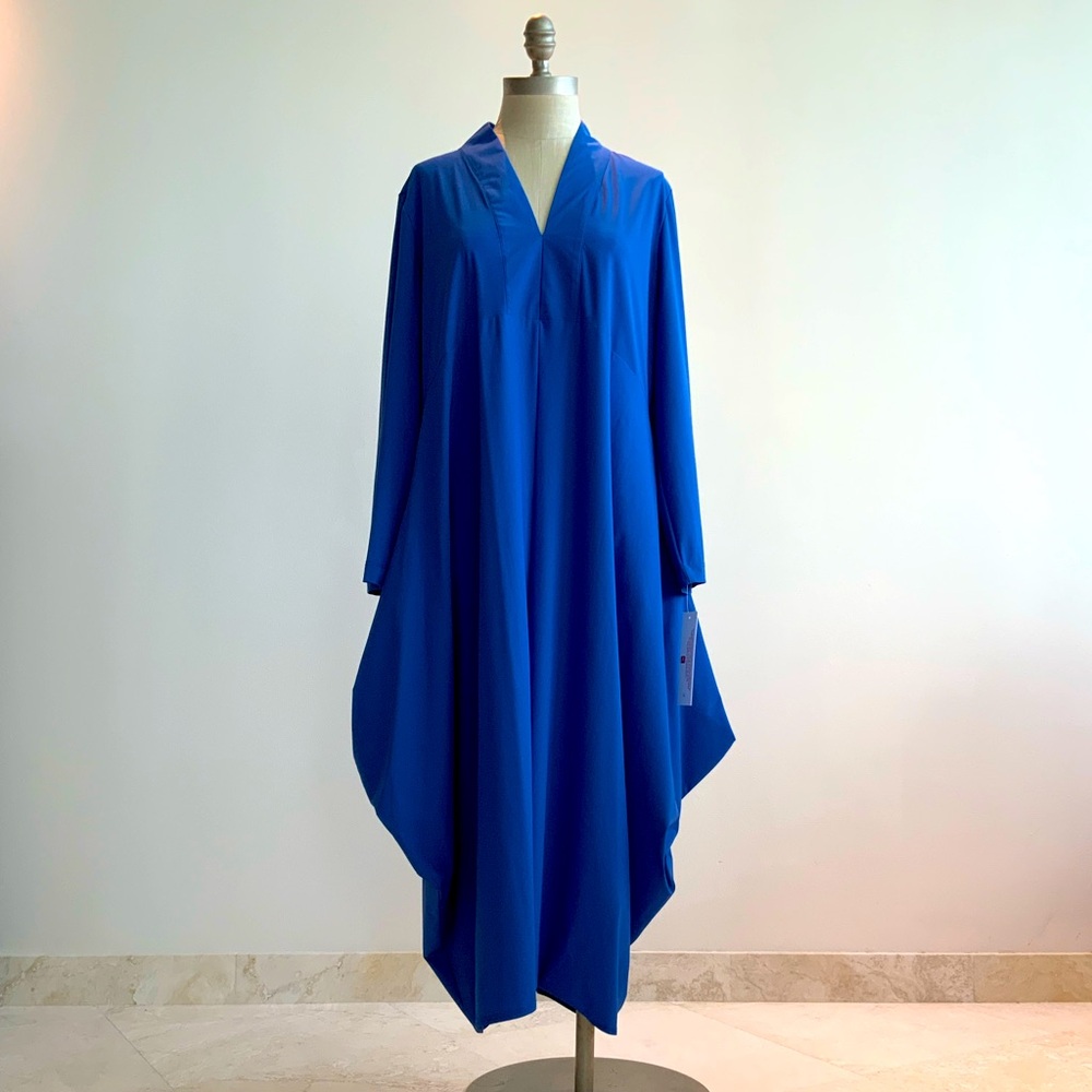 Boho, stylish IC Collection Blue Dress sz LG NWT